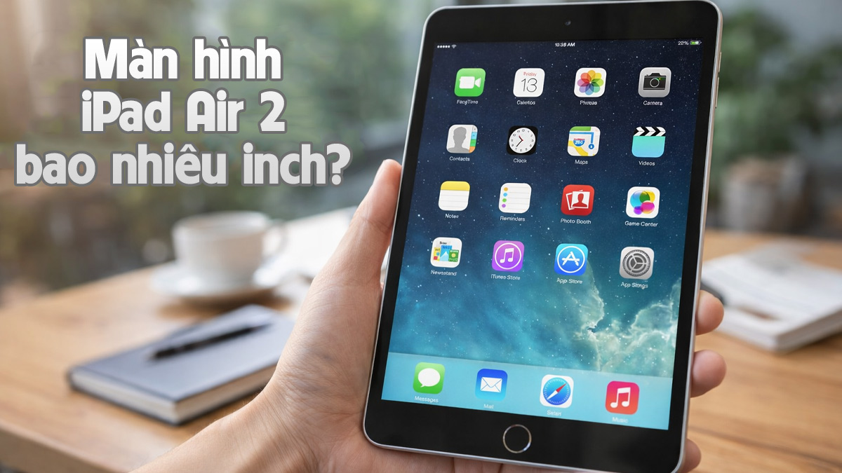 iPad Air 2 bao nhiêu inch? Có đủ lớn để học tập và làm việc?